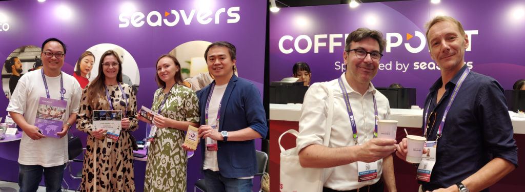 Attendees visit to the SeaOvers Coffee Point at the Asia TV Forum & Market