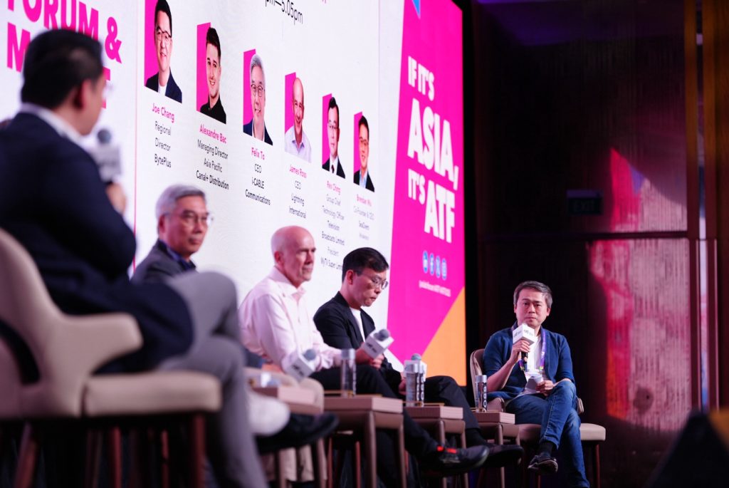 FAST panel discussion at Asia TV Forum moderated by SeaOvers CEO Brendan Wu